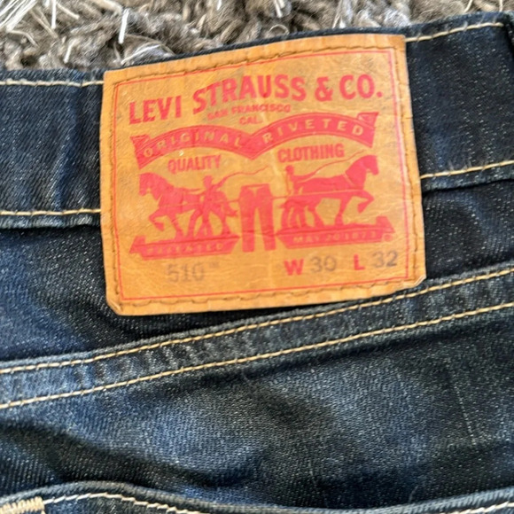 Levi’s 510 dark denim vtg jeans size 30 x 32 fit women’s 8-10 - Picture 10 of 12